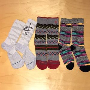 Used Stance Socks - Large - 3 Pairs